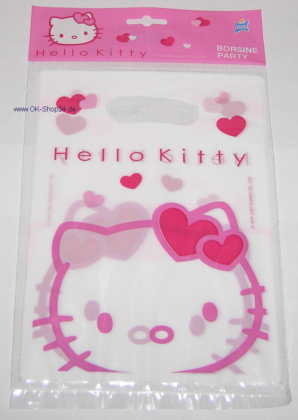 6 Stk. Hello Kitty New Partytaschen Kindergeburtsatg