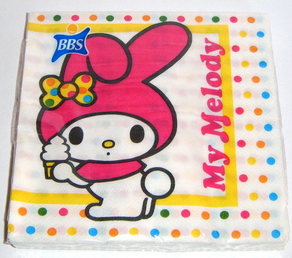 20 Servietten My Melody Hello Kitty Sanrio