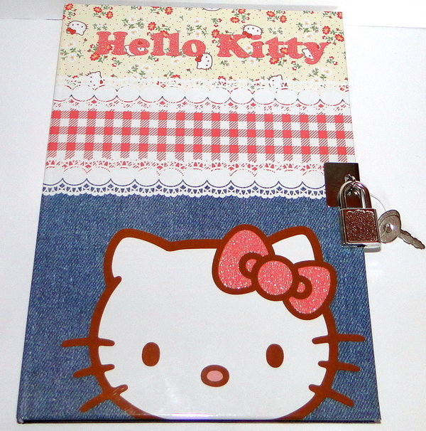 Hello Kitty Mein Tagebuch Poesiealben mit Schloß A5