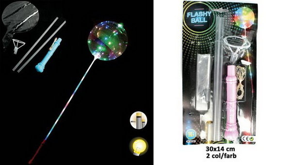 LED Ballon mit Lichterkette Blinkfunktion Flashy Ball