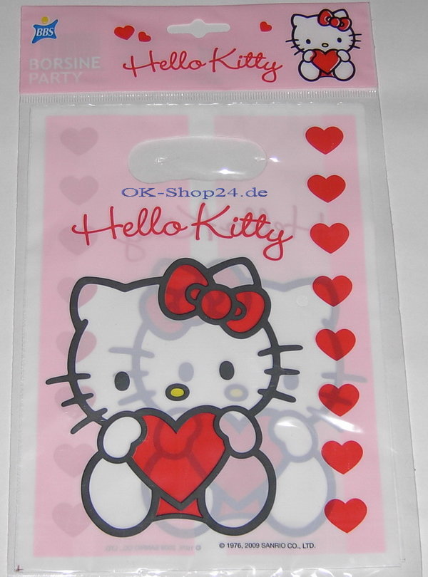 Hello Kitty Sweet Heart Partytaschen Partytüten