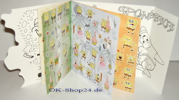 Spongebob Schwammkopf Sticker Heft ca.85 Aufkleber