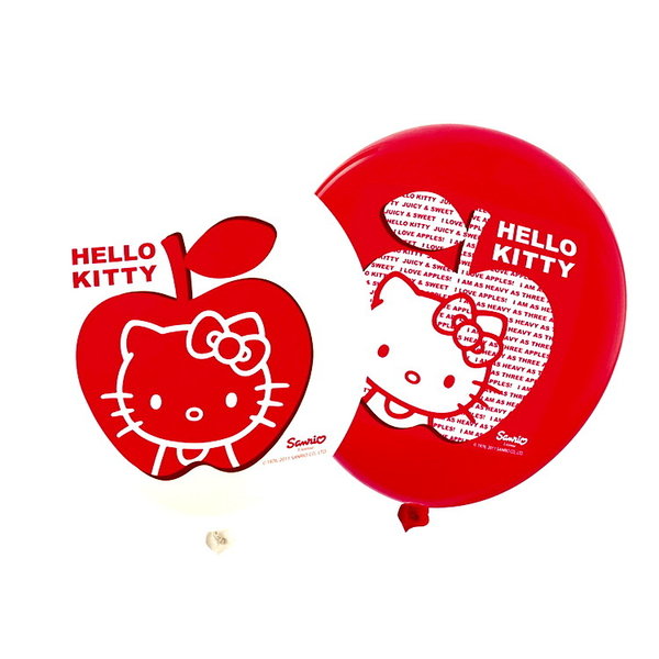Hello Kitty Apple Luftballons Kindergeburtstag