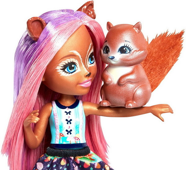 Enchantimals FMT61 Eichhörnchen Mädchen Sancha Puppe