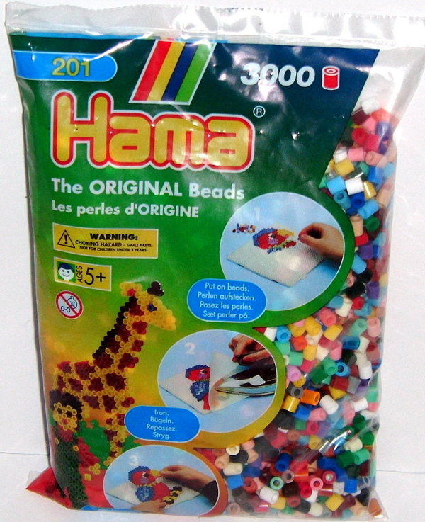 Hama Bügelperlen Set Gemischte Farbe 67 Midi 3000 Stk. Perlen