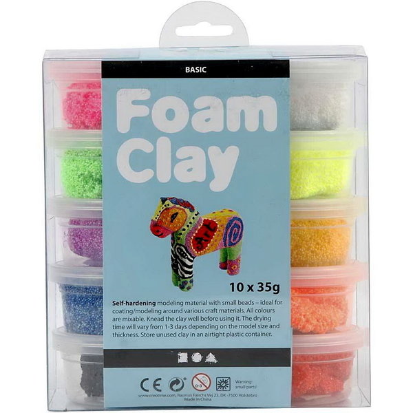 Foam Clay Schaumstoff Modelliermasse Basic