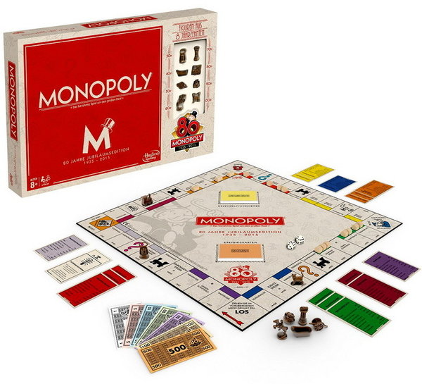 Monopoly 80 Jahre Jubiläums Edition Retro Brettspiel